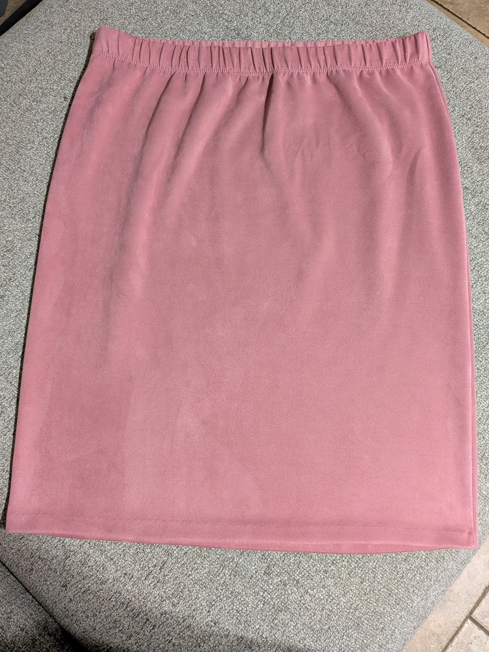Ashley Stewart Dusty Rose Pull-On Pencil Skirt